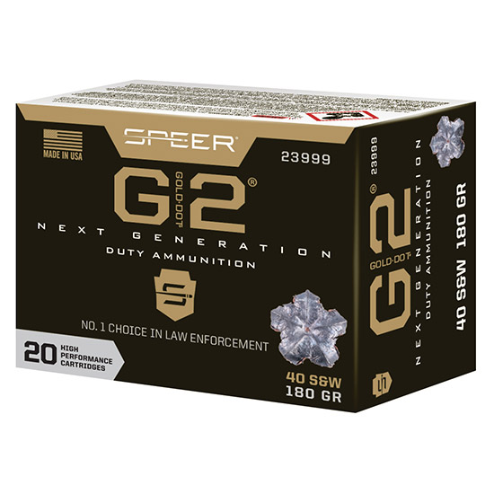 SPEER 40SW 180GR GOLD DOT 2 HP 20/10 - Ammunition